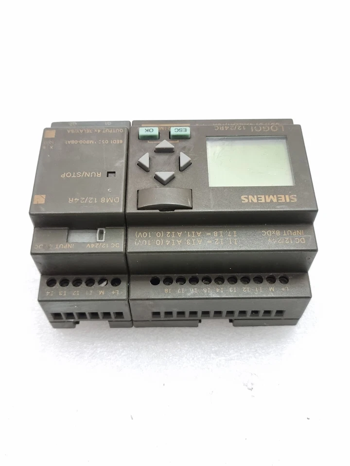 Siemens 6ED1052-1MD00-0BA6 Logo With 6ED1055-1MB00-0BA1 Expansion Module (Used)